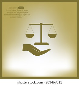 Scales balance icon