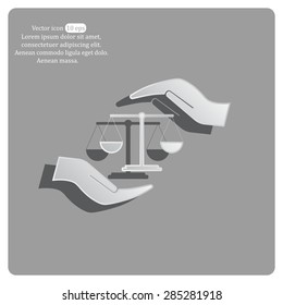 Scales balance icon