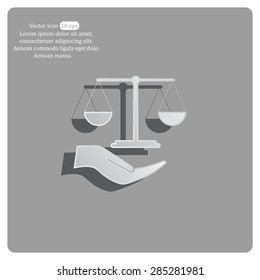Scales balance icon