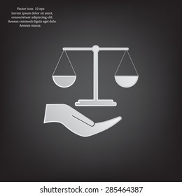 Scales balance icon
