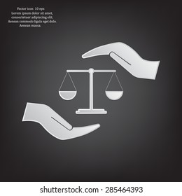 Scales balance icon