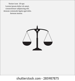 Scales balance icon