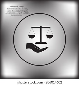 Scales balance icon