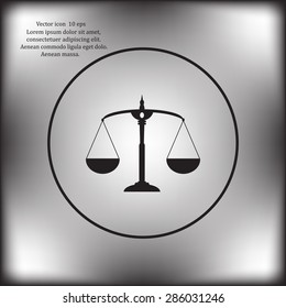 Scales balance icon