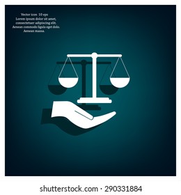 Scales balance icon