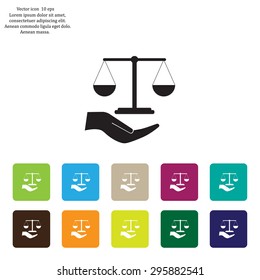 Scales balance icon