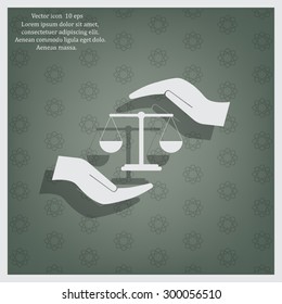 Scales balance icon