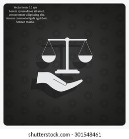 Scales balance icon