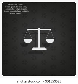 Scales balance icon