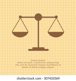 Scales balance icon