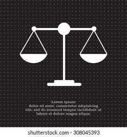 Scales balance icon