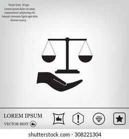 Scales balance icon