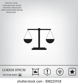 Scales balance icon