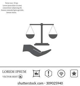Scales balance icon