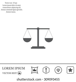Scales balance icon
