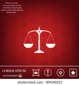 Scales balance icon