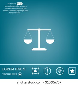Scales balance icon