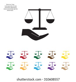 Scales balance icon