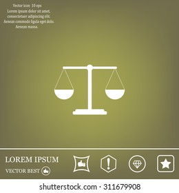 Scales balance icon