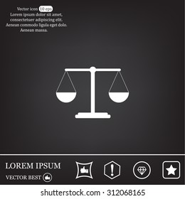 Scales balance icon