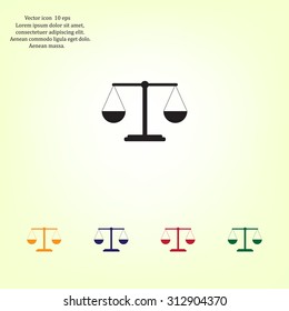 Scales balance icon