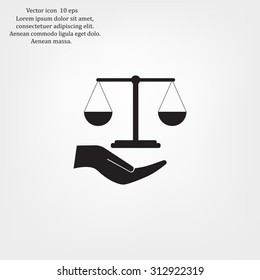 Scales balance icon