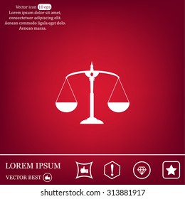 Scales balance icon