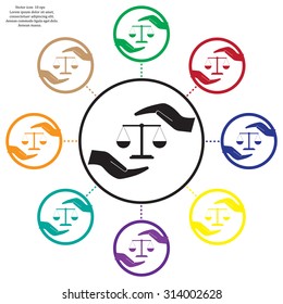 Scales balance icon