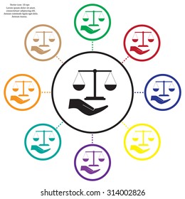 Scales balance icon