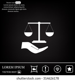 Scales balance icon