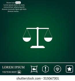 Scales balance icon