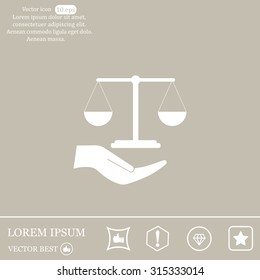 Scales balance icon