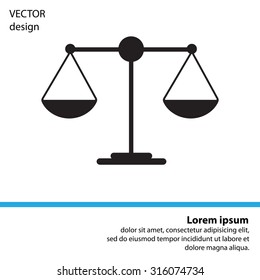Scales balance icon