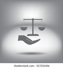 Scales balance icon