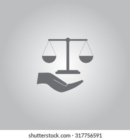 Scales balance icon
