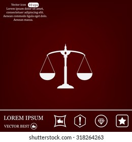 Scales balance icon
