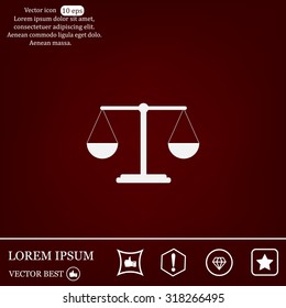 Scales balance icon
