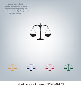 Scales balance icon