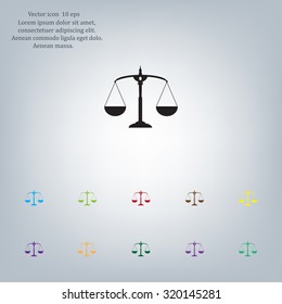 Scales balance icon