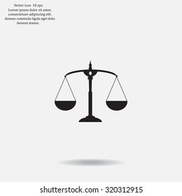 Scales balance icon