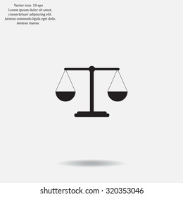 Scales balance icon