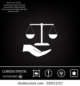 Scales balance icon