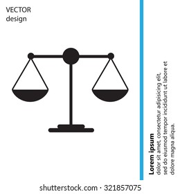 Scales balance icon
