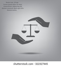 Scales balance icon