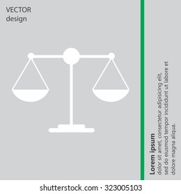 Scales balance icon