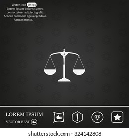 Scales balance icon
