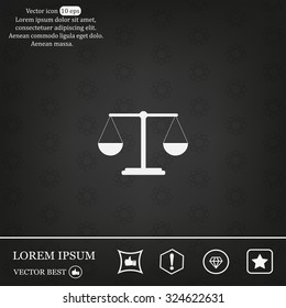 Scales balance icon