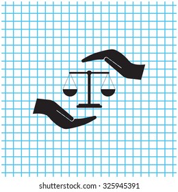 Scales balance icon
