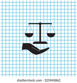 Scales balance icon