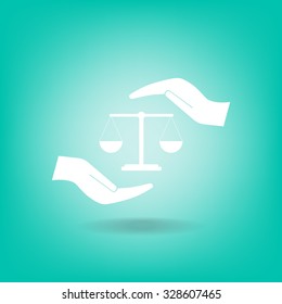 Scales balance icon